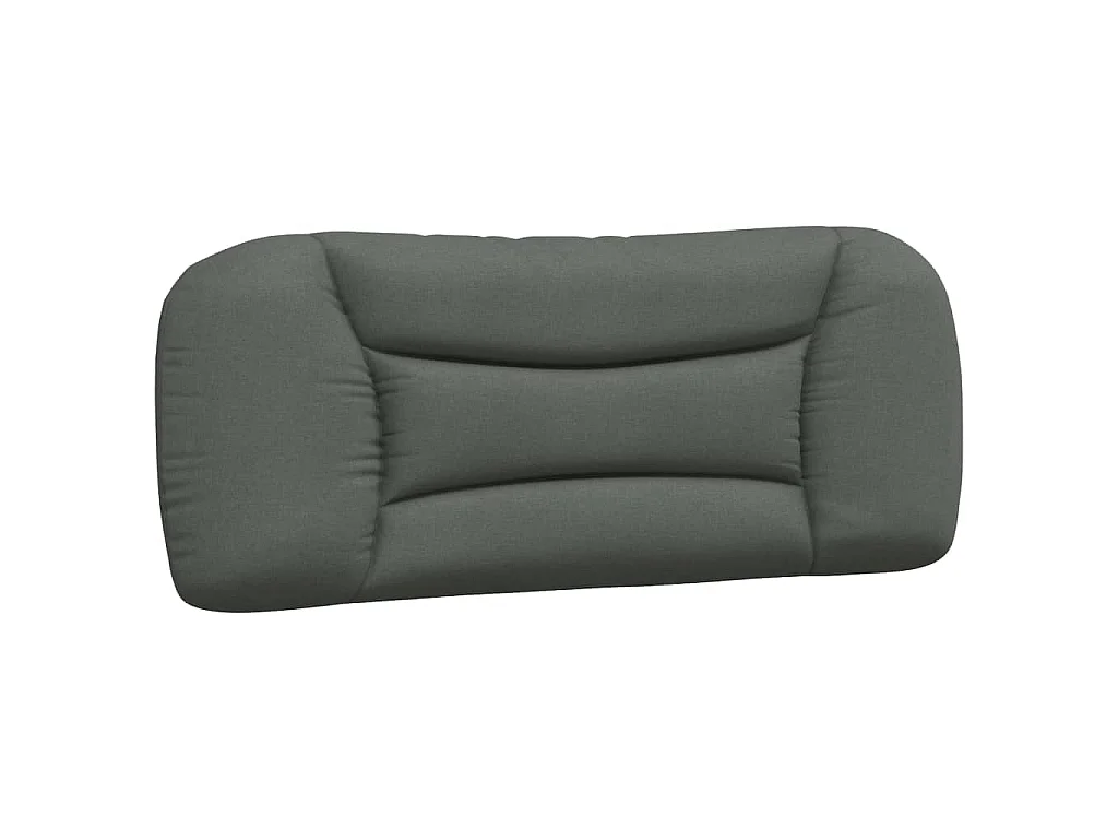 Bedframe met LED zonder matras "Hvar" 100x200 cm stof donkergrijs