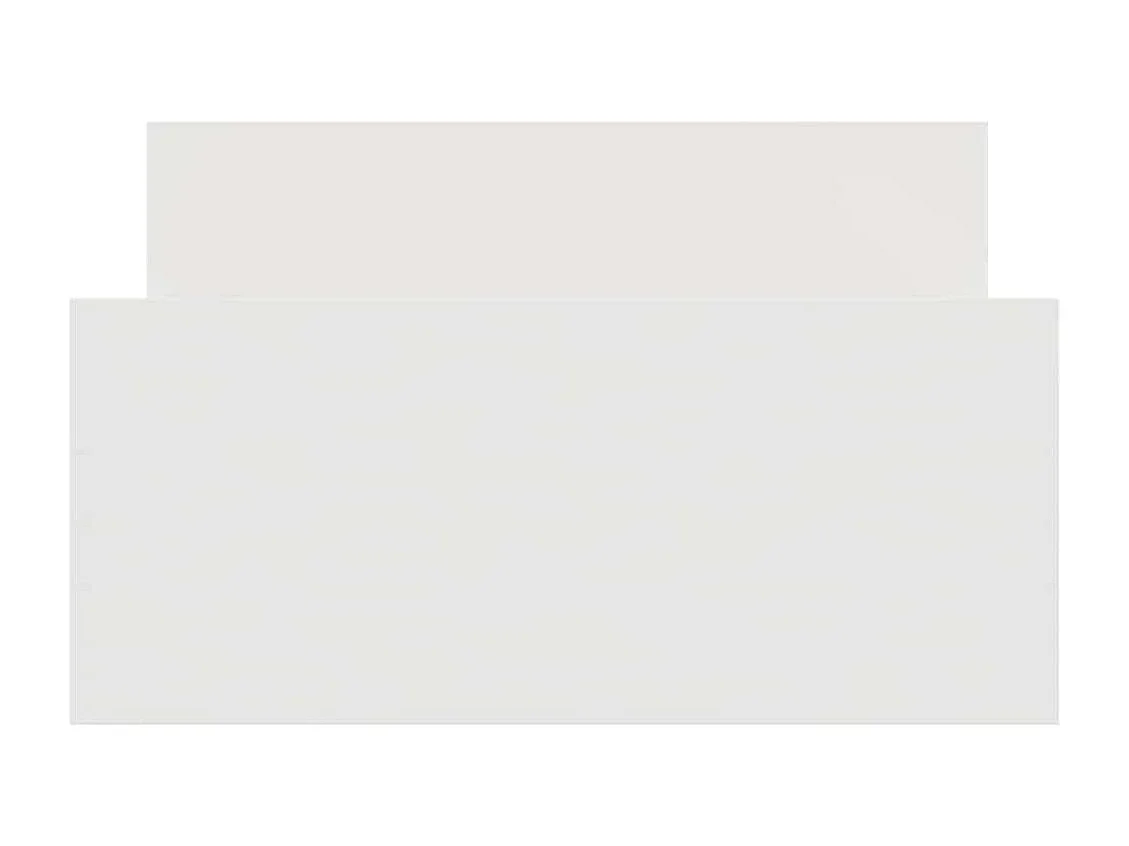 Cadre de lit sans matelas blanc 90x190 cm bois d'ingénierie