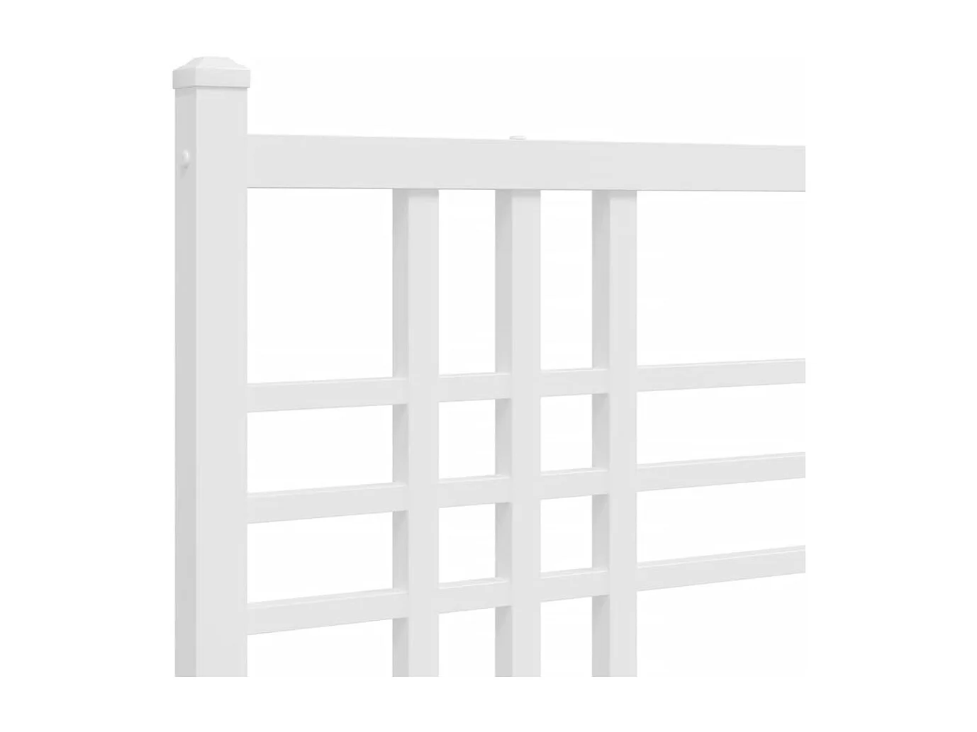 Estructura cama sin colchón con estribo metal blanco 137x190 cm