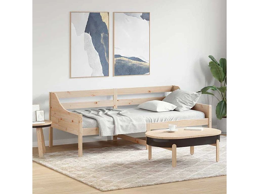 Dormeuse senza Materasso 80x200 cm in Legno Massello di Pino