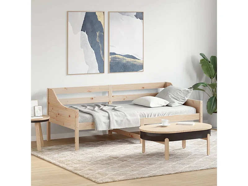 Tagesbett ohne Matratze 80x200 cm Massivholz Kiefer