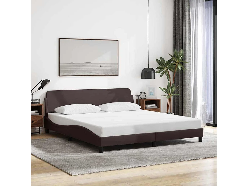 Giroletto Dover Marrone Scuro 180x200 cm Tessuto