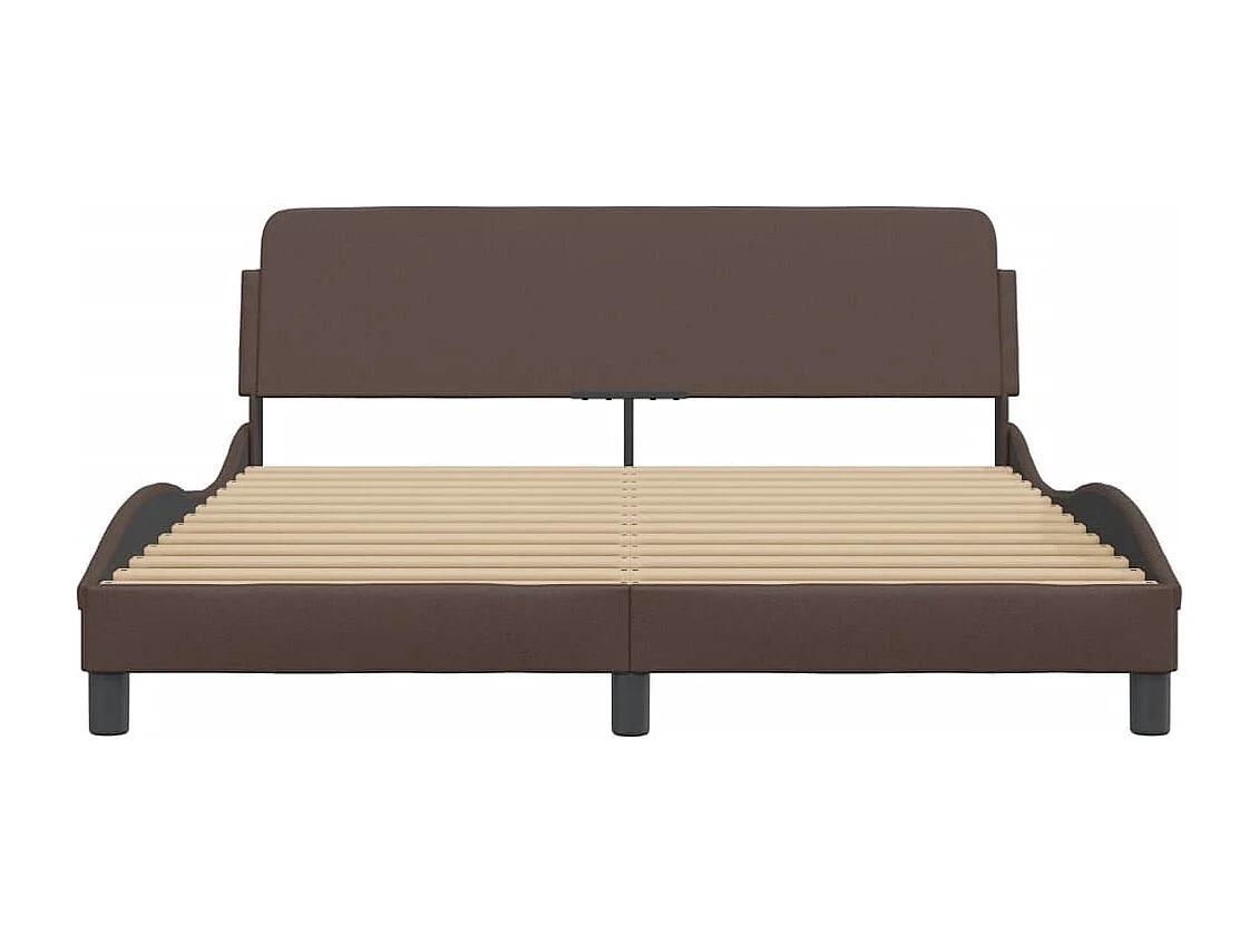 Bedframe "Dover" kunstleer bruin 160x200 cm