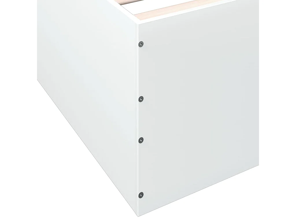 Bettgestell Weiß 140x200 cm Holzwerkstoff