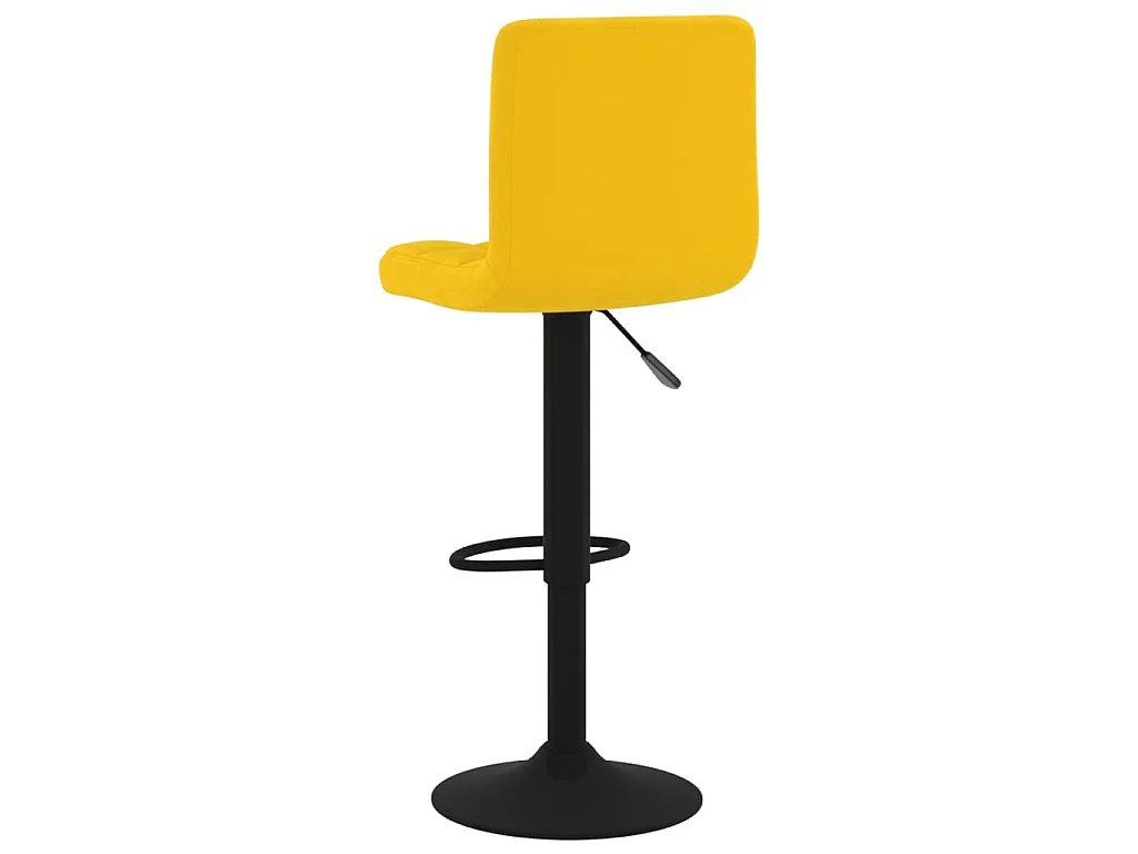 Barkrukken 2 st fluweel mosterdgeel