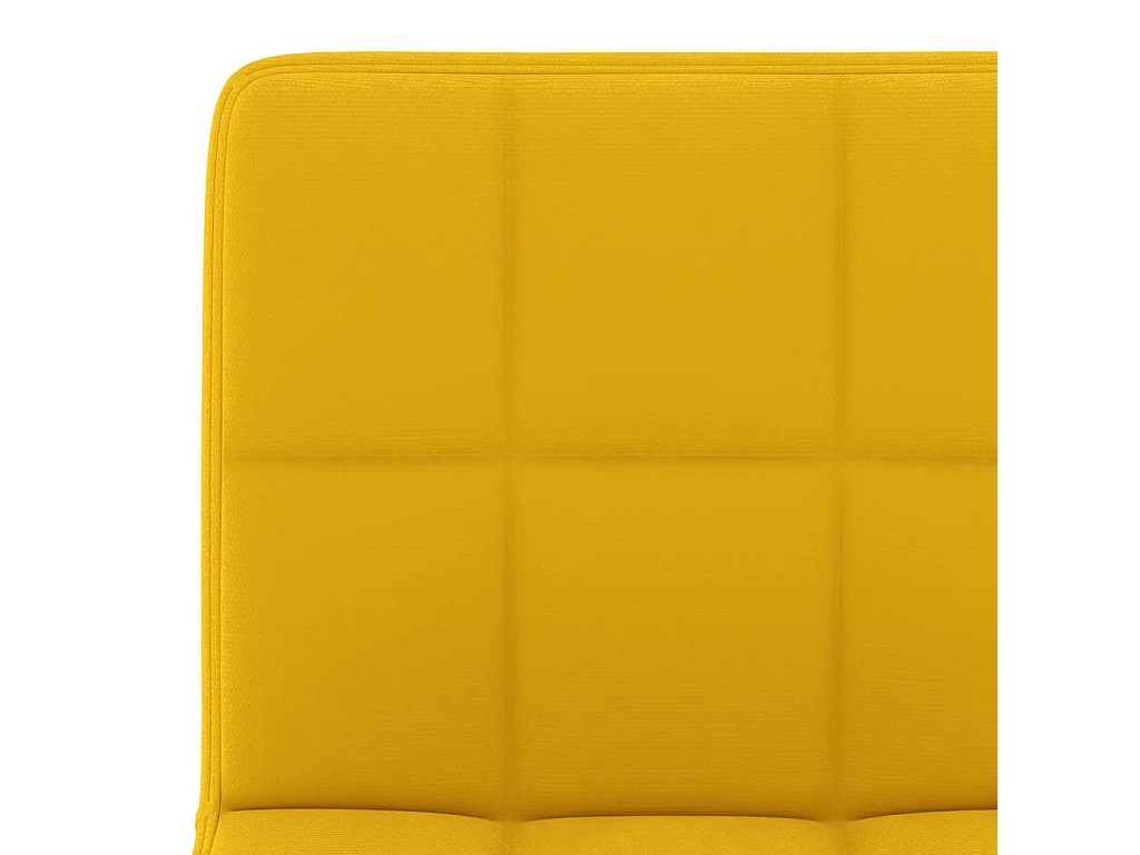 Tabourets de bar lot de 2 jaune moutarde velours