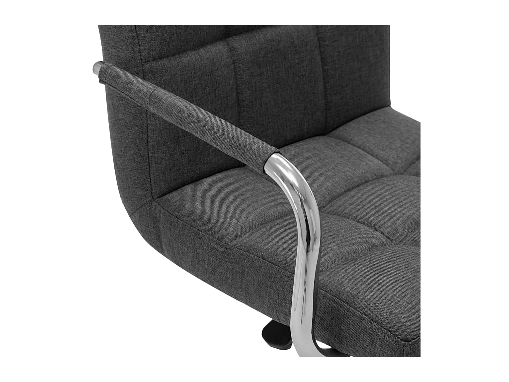 Barhocker 2 Stk. Dunkelgrau Stoff