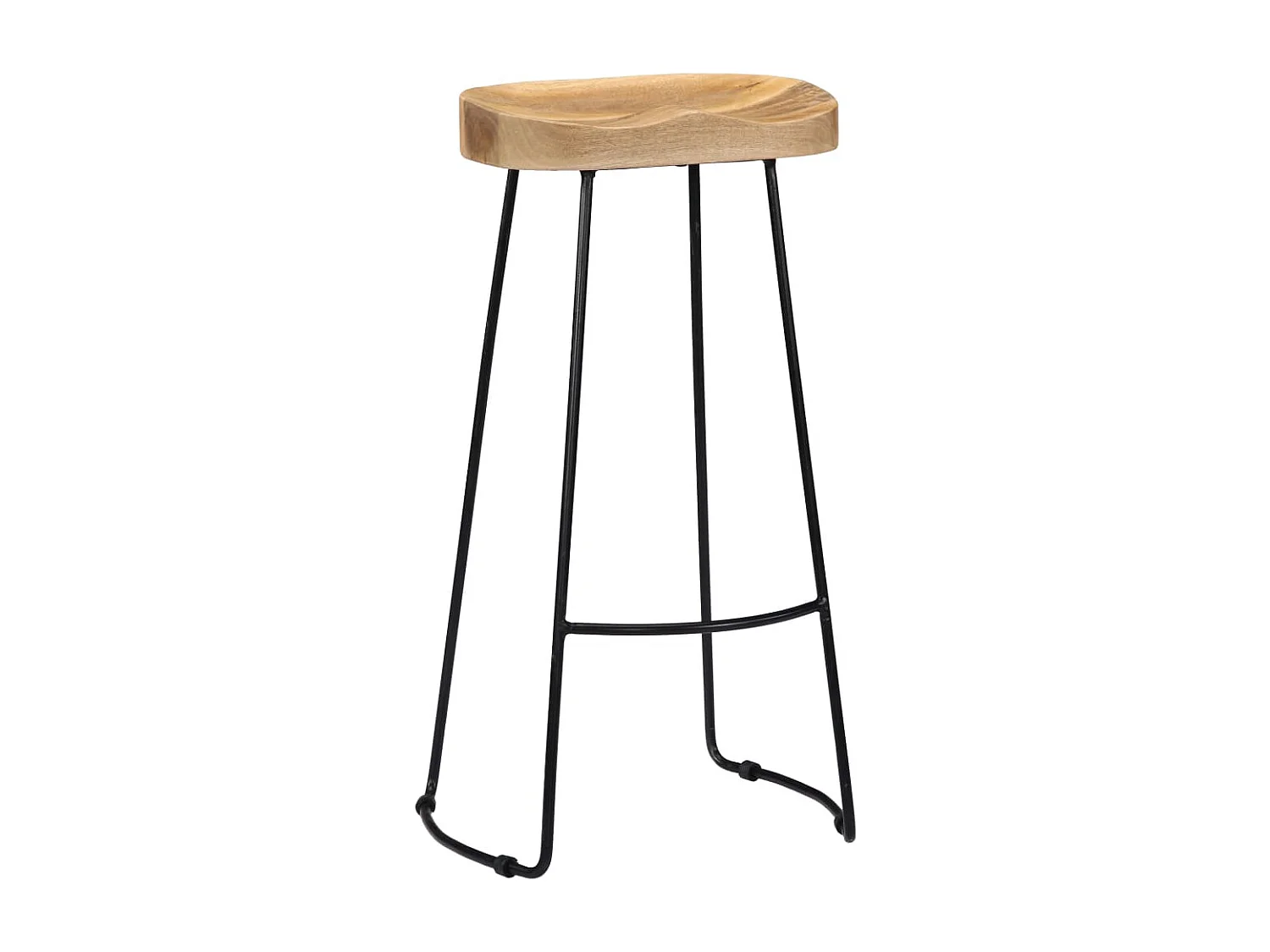 Bancos de bar Gavin 2 pcs madeira mangueira maciça