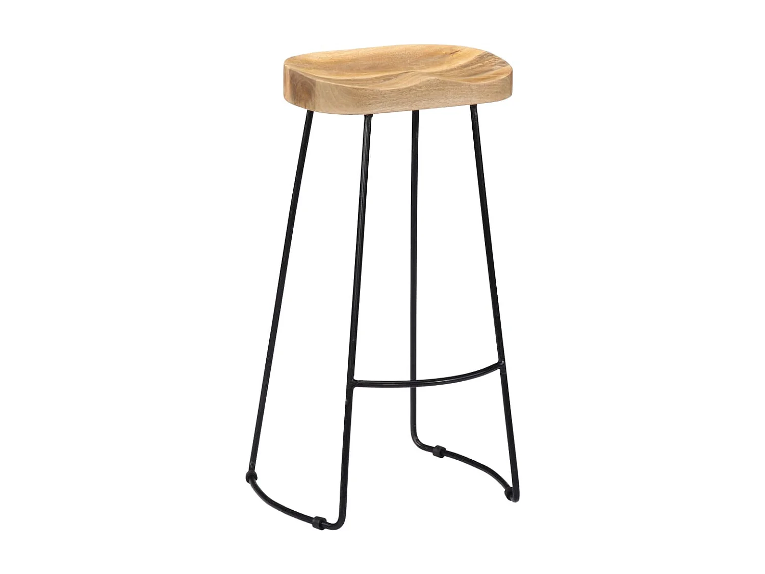 Bancos de bar Gavin 2 pcs madeira mangueira maciça