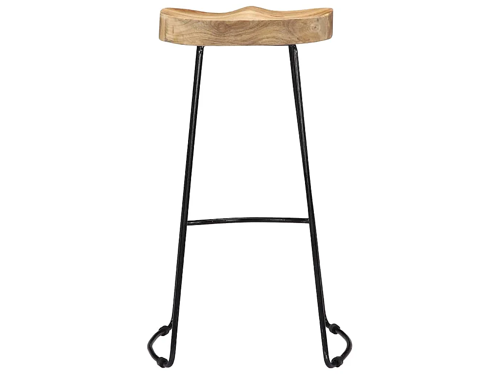 Gavin Barhocker 2 Stk. Massivholz Mango