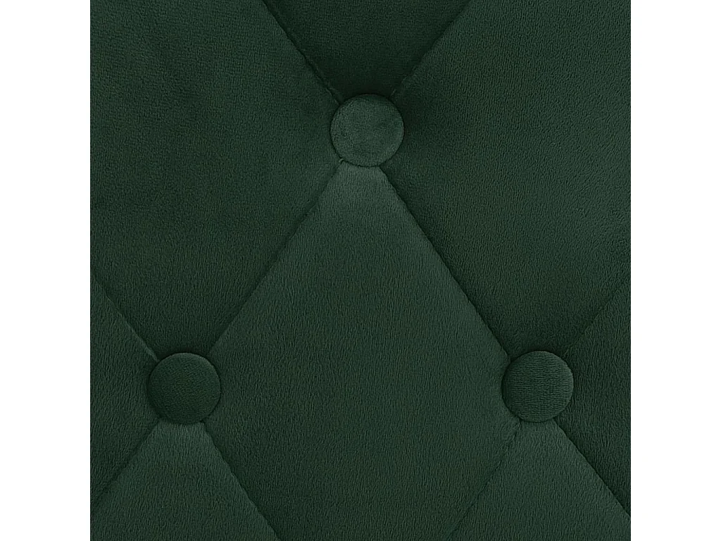 Sgabelli da Bar 2 pz Verde Scuro in Velluto