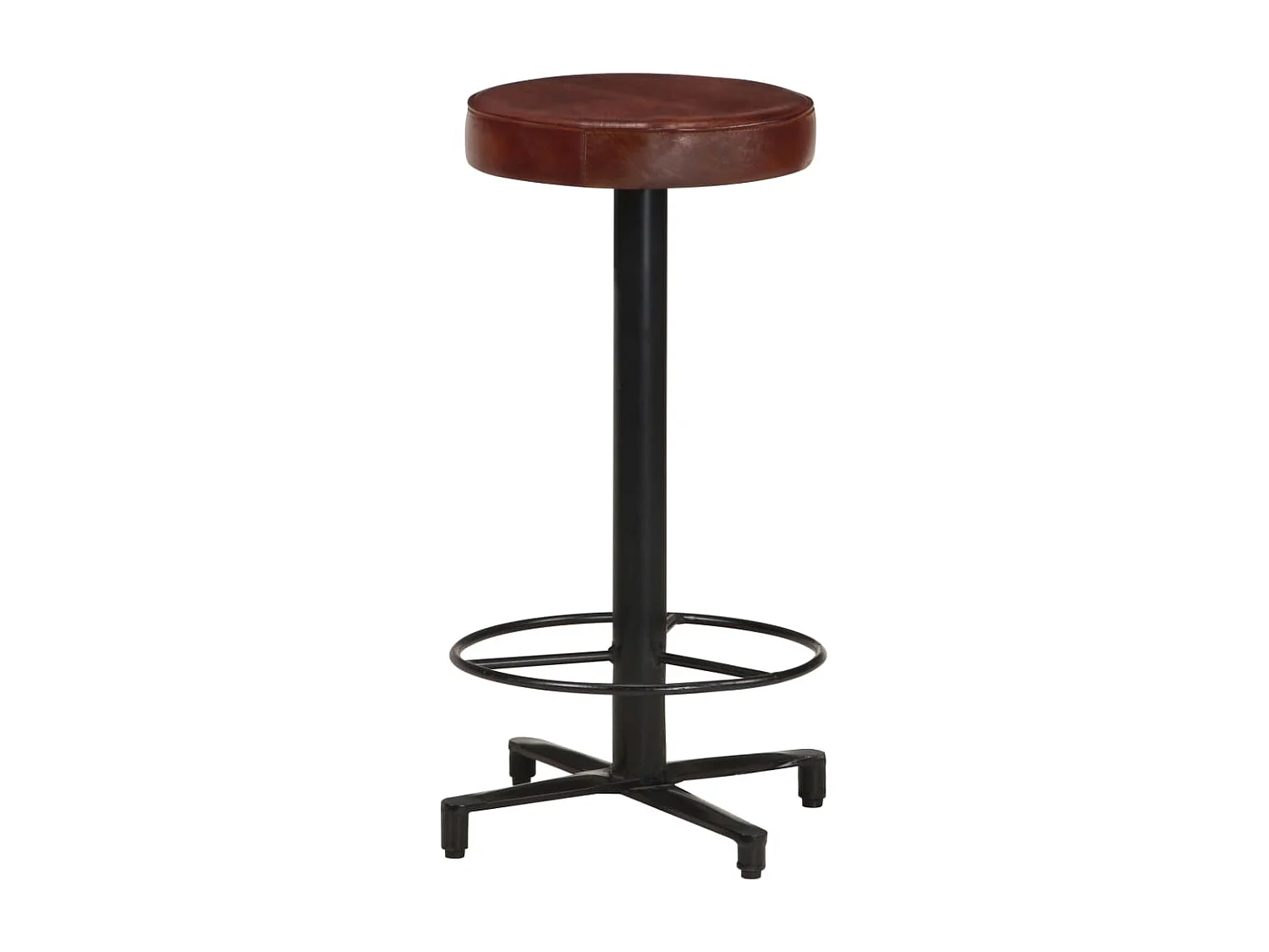 Barhocker 2 Stk. 66 cm Echtleder