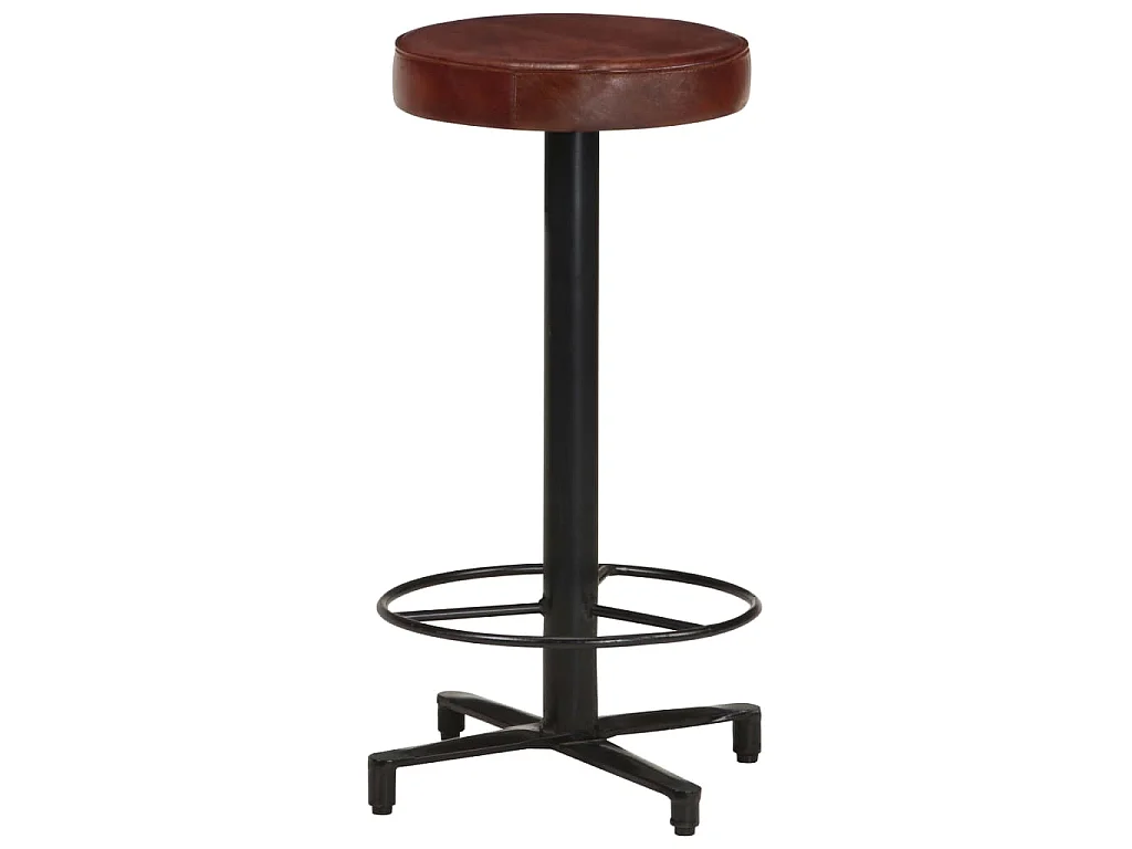 Sgabelli da Bar 2 pz 66 cm in Vera Pelle