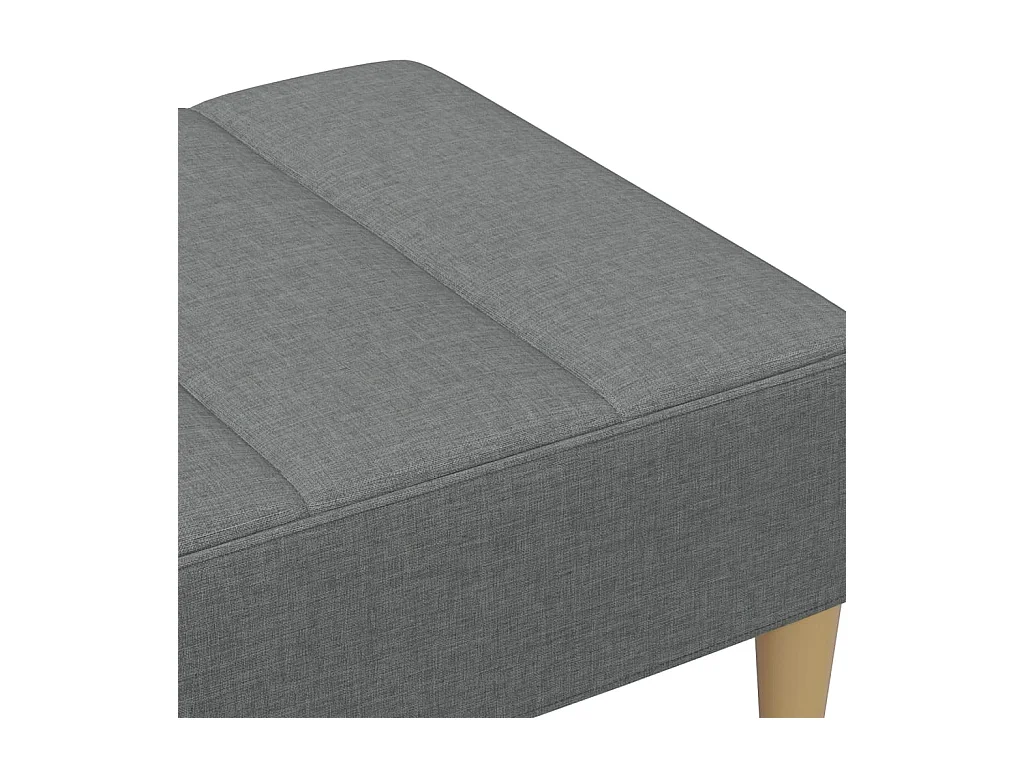 Voetenbank 77x55x31 cm stof donkergrijs