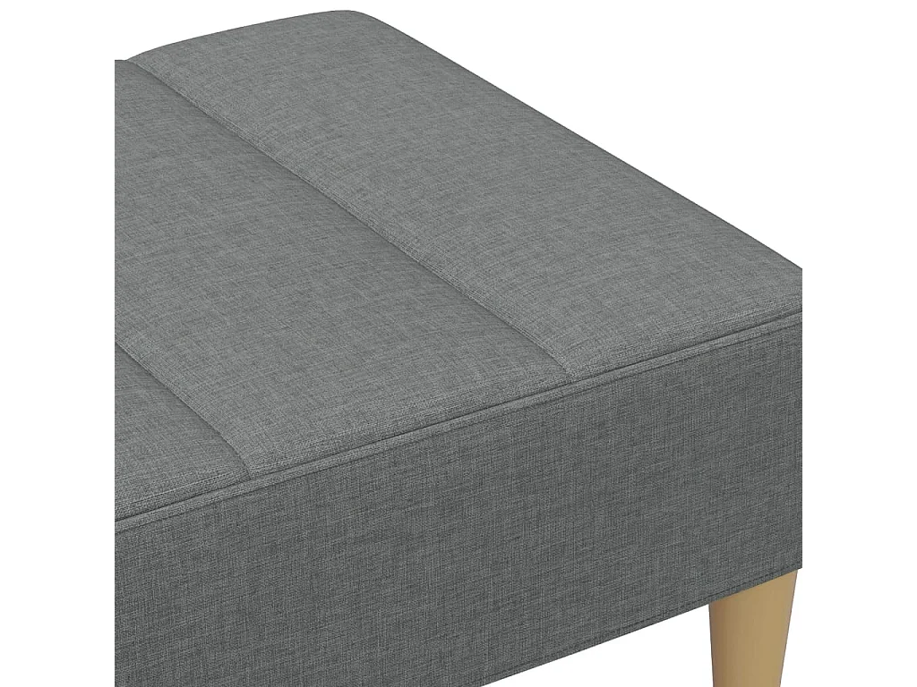 Repose-pied gris foncé 77x55x31 cm tissu