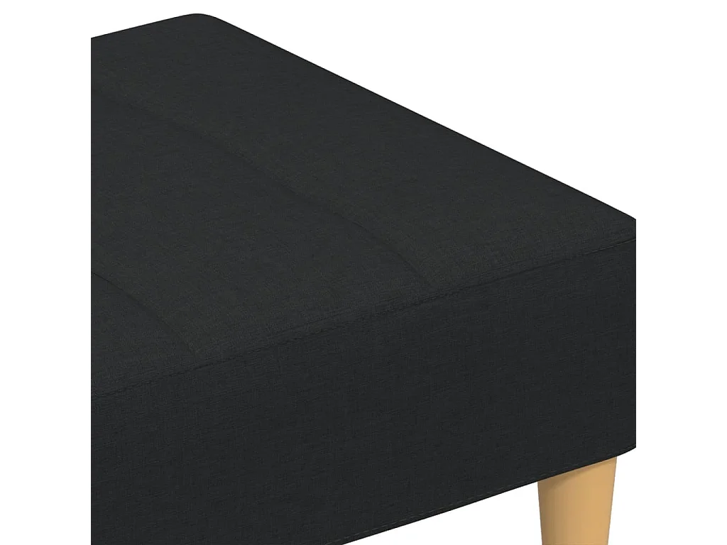 Voetenbank 77x55x31 cm stof zwart