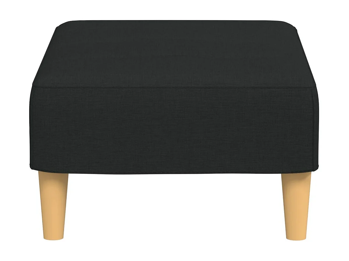 Fußhocker Schwarz 77x55x31 cm Stoff