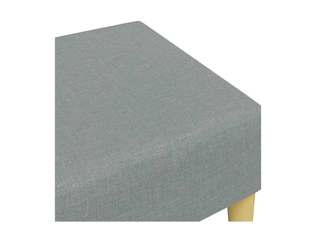 Reposapiés de tela gris claro 77x55x31 cm