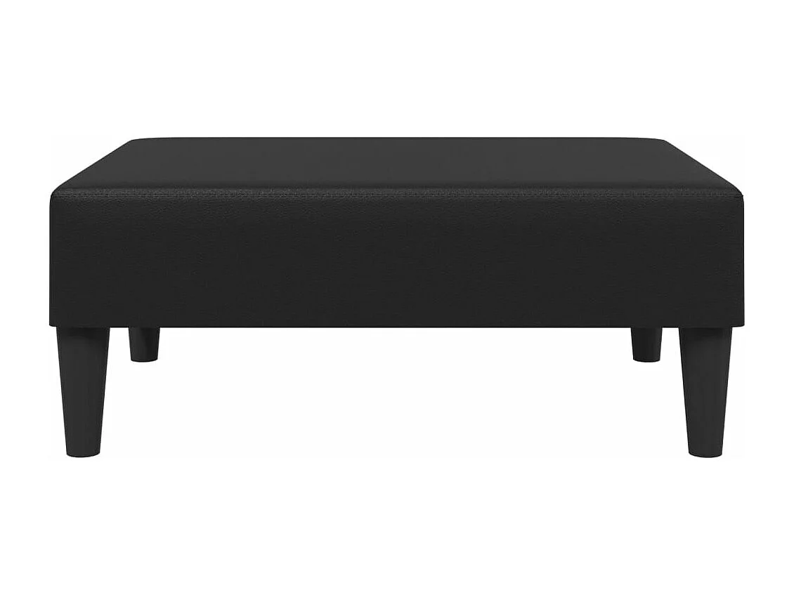 Repose-pied noir 77x55x31 cm similicuir