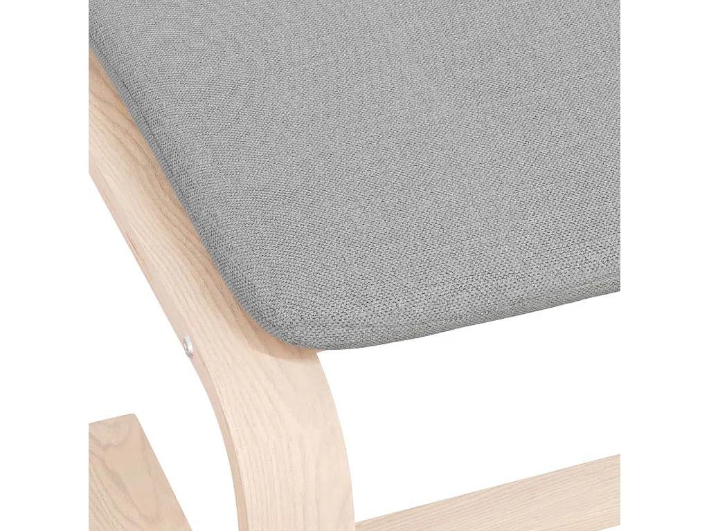 Repose-pied Gris clair 51x41x40 cm Tissu