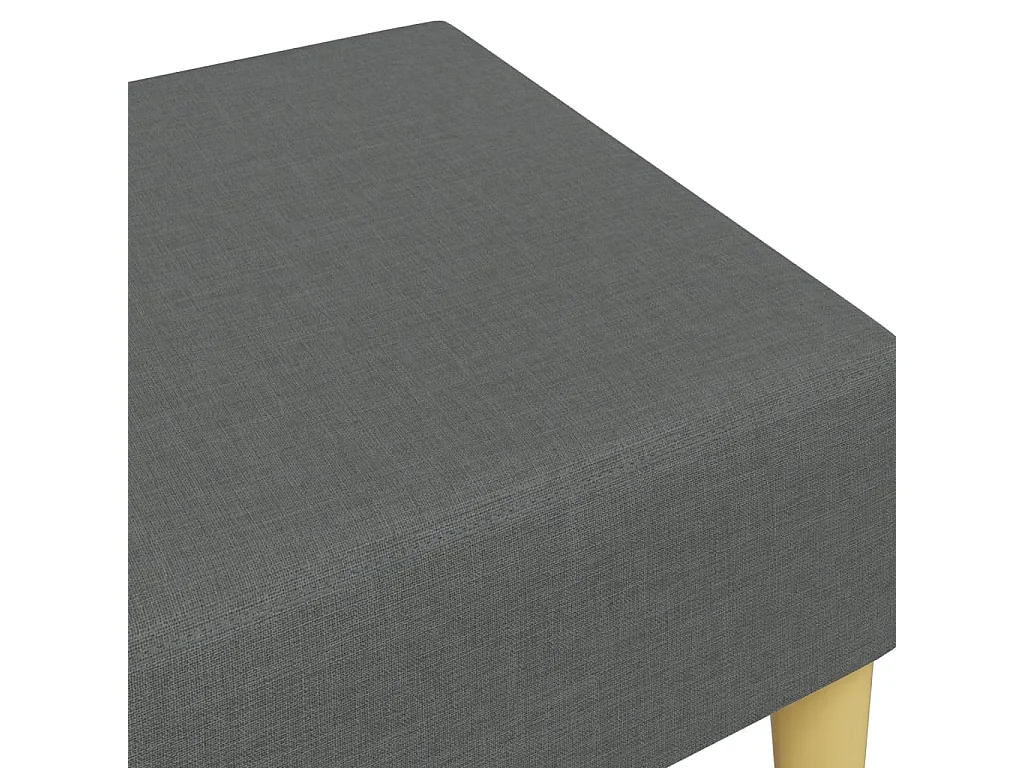 Repose-pied gris foncé 77x55x31 cm tissu