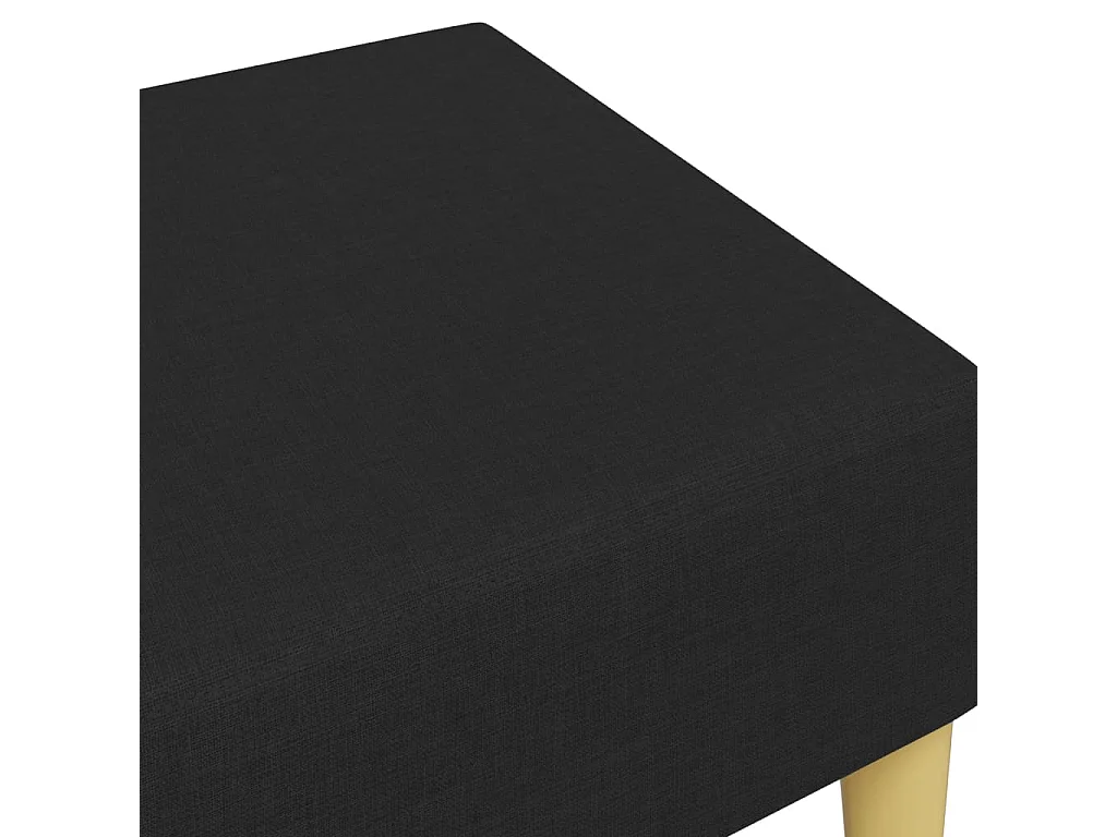 Voetenbank 77x55x31 cm stof zwart