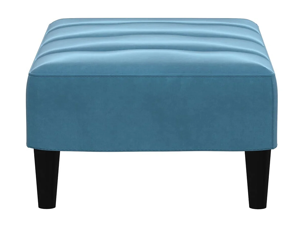 Voetenbank 77x55x31 cm fluweel blauw