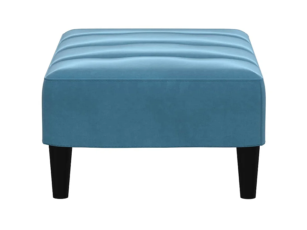 Voetenbank 77x55x31 cm fluweel blauw
