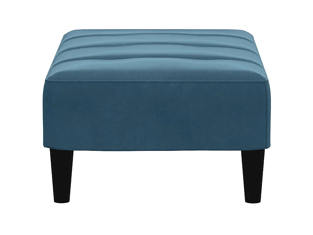 Voetenbank 77x55x31 cm fluweel blauw