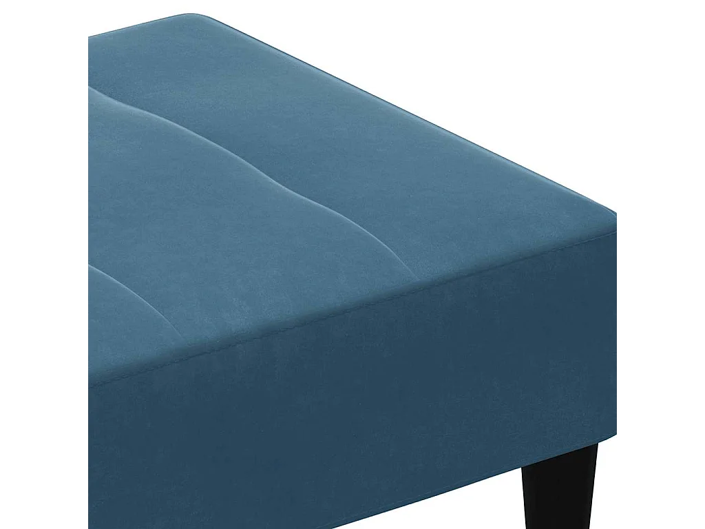 Voetenbank 77x55x31 cm fluweel blauw