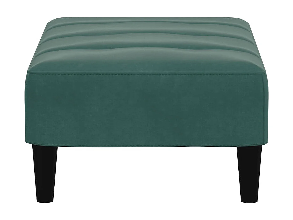 Voetenbank 77x55x31 cm fluweel donkergroen