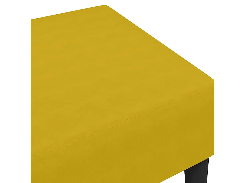 Voetenbank 77x55x31 cm fluweel geel