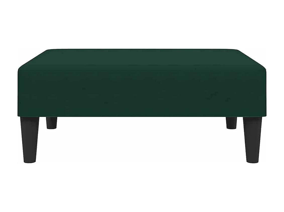 Fußhocker Dunkelgrün 77x55x31 cm Samt