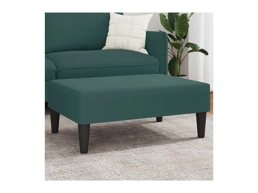 Fußhocker Dunkelgrün 77x55x31 cm Samt