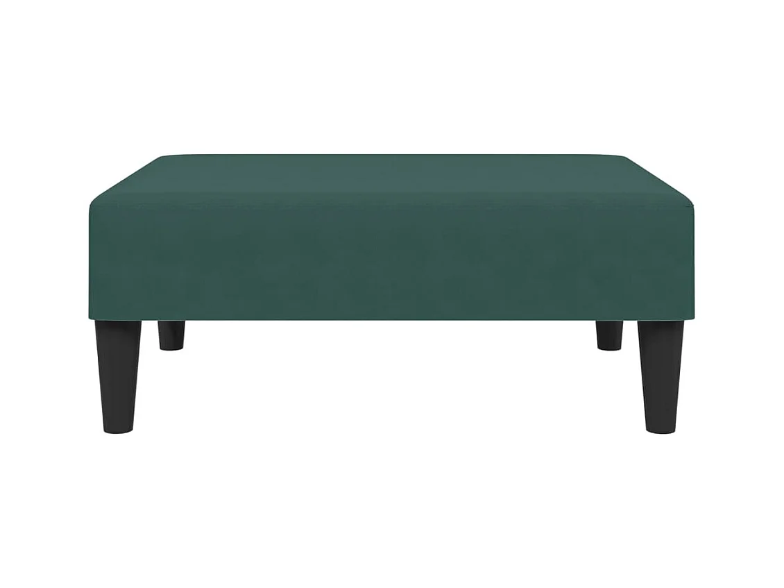 Voetenbank 77x55x31 cm fluweel donkergroen