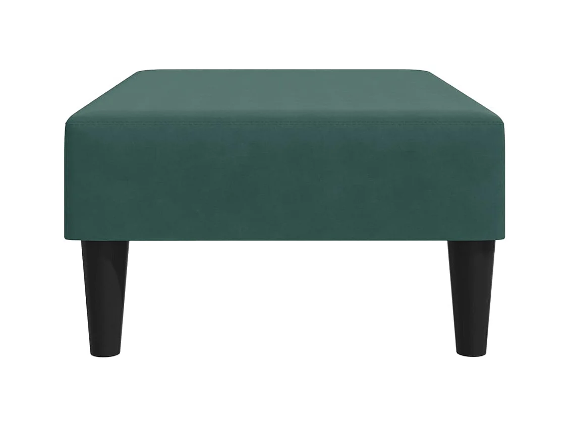 Voetenbank 77x55x31 cm fluweel donkergroen