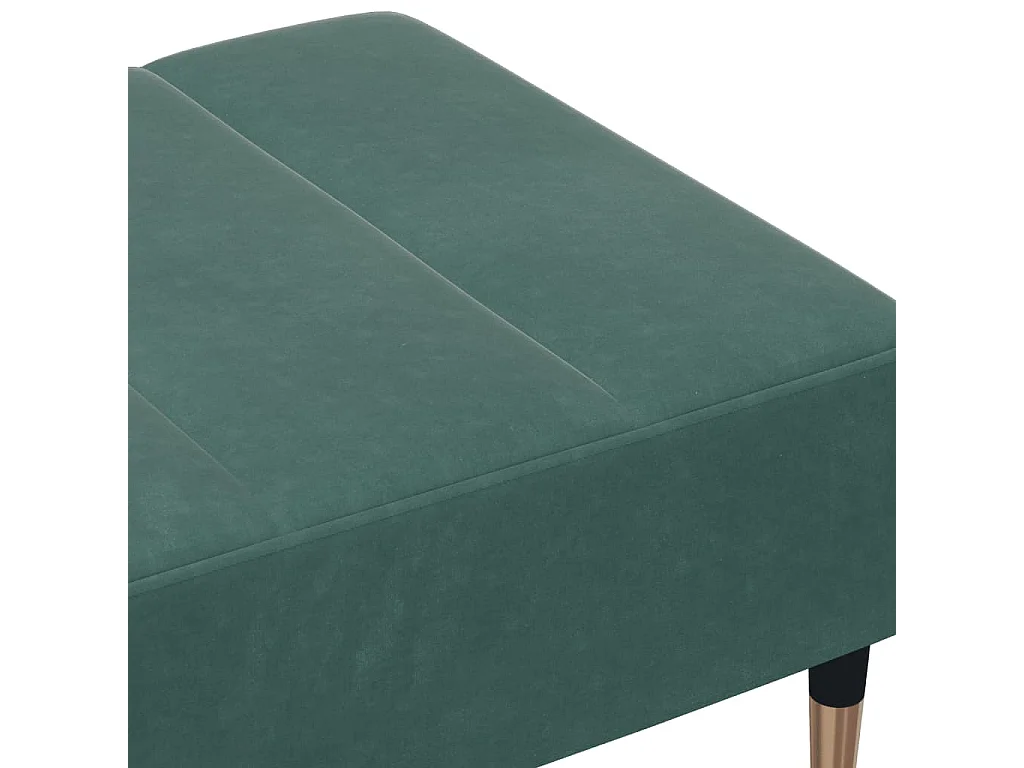 Repose-pied vert foncé 77x55x31 cm velours