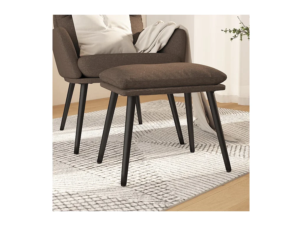 Repose-pied Taupe 45x29,5x35 cm Tissu