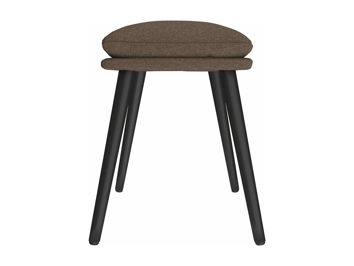 Apoio de pés 45x29,5x35 cm tecido cinzento-acastanhado