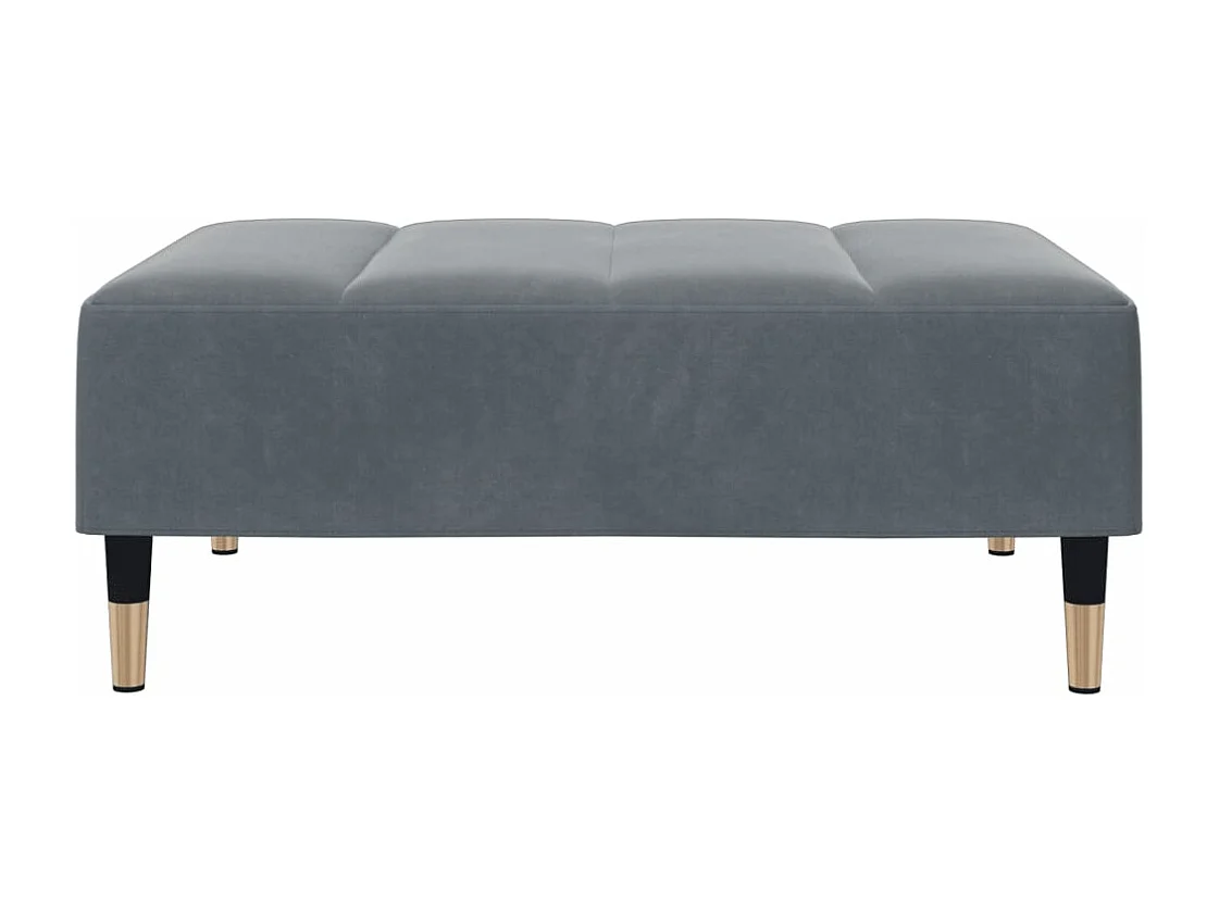 Fußhocker Dunkelgrau 77x55x31 cm Samt