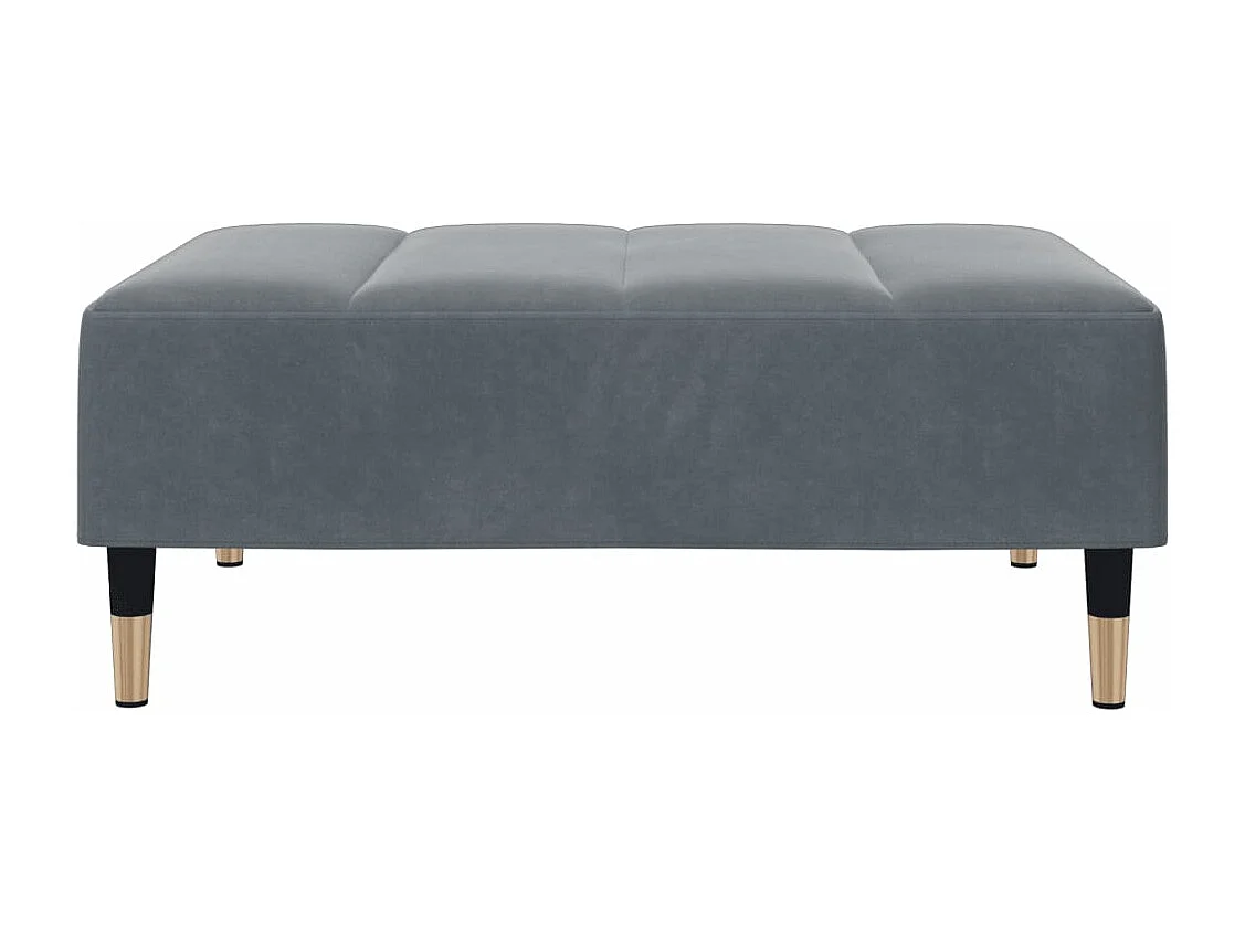 Fußhocker Dunkelgrau 77x55x31 cm Samt