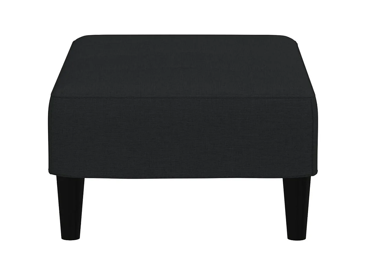 Repose-pied noir 77x55x31 cm velours