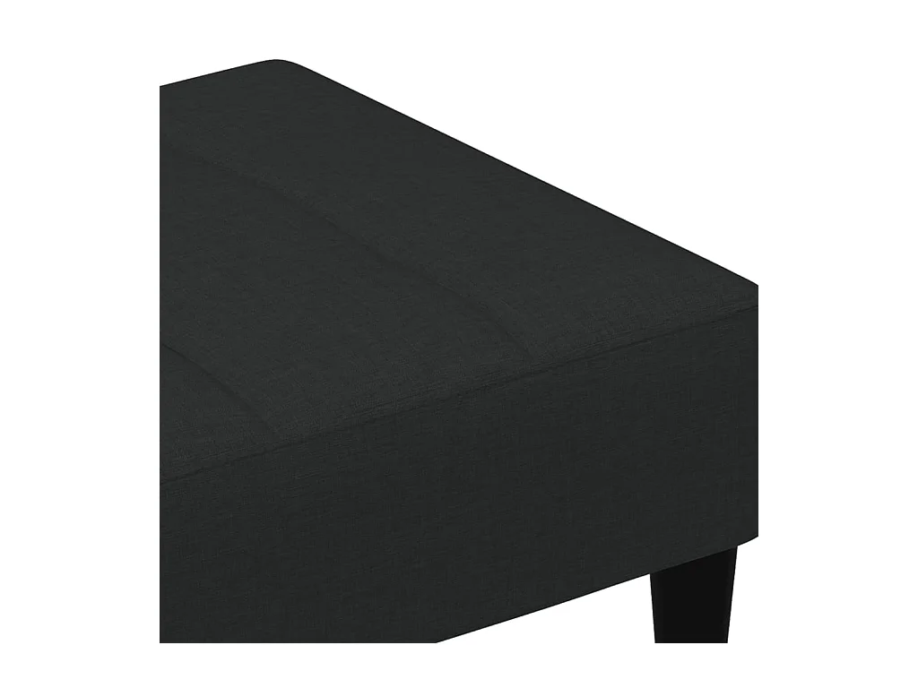 Repose-pied noir 77x55x31 cm velours