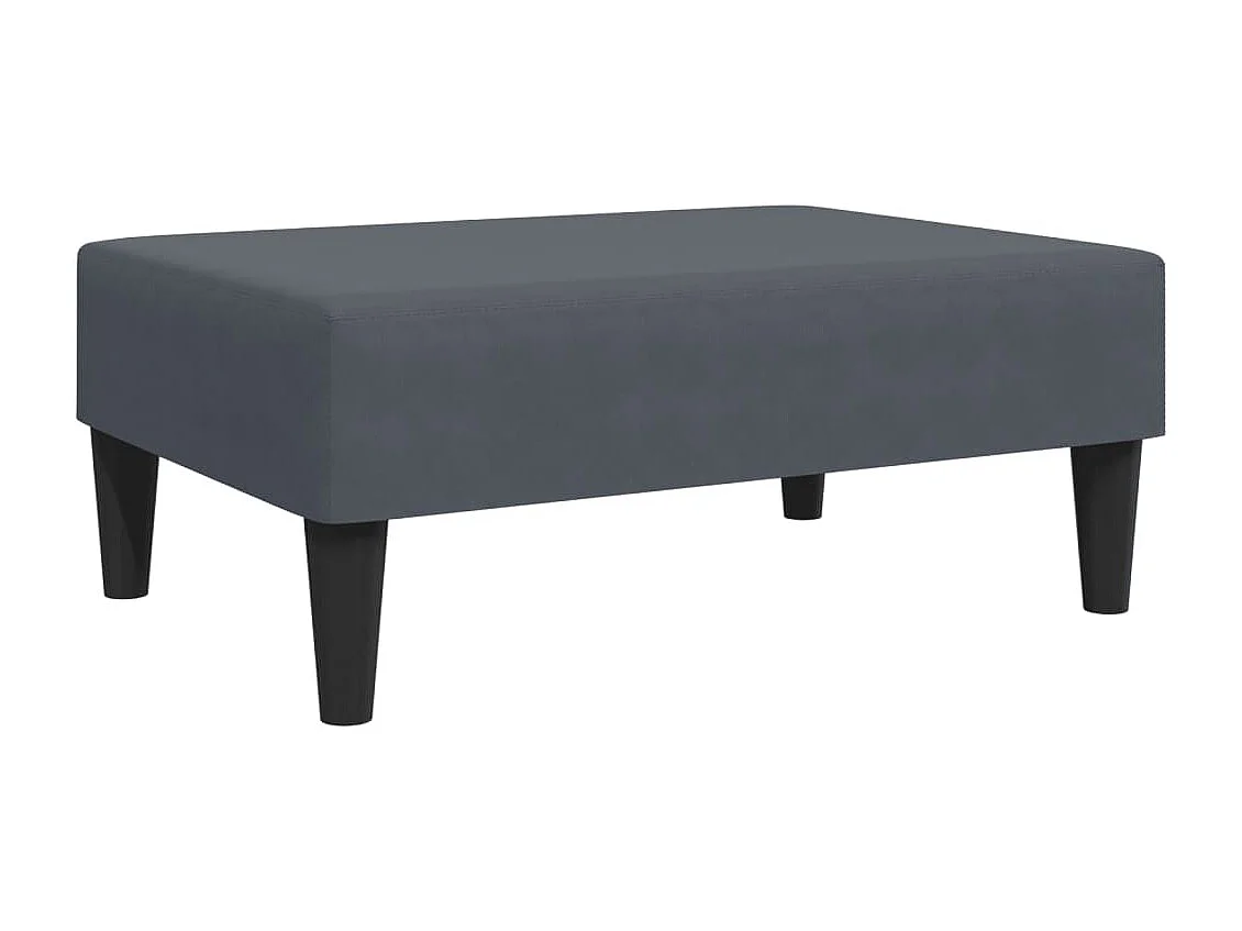 Fußhocker Dunkelgrau 77x55x31 cm Samt