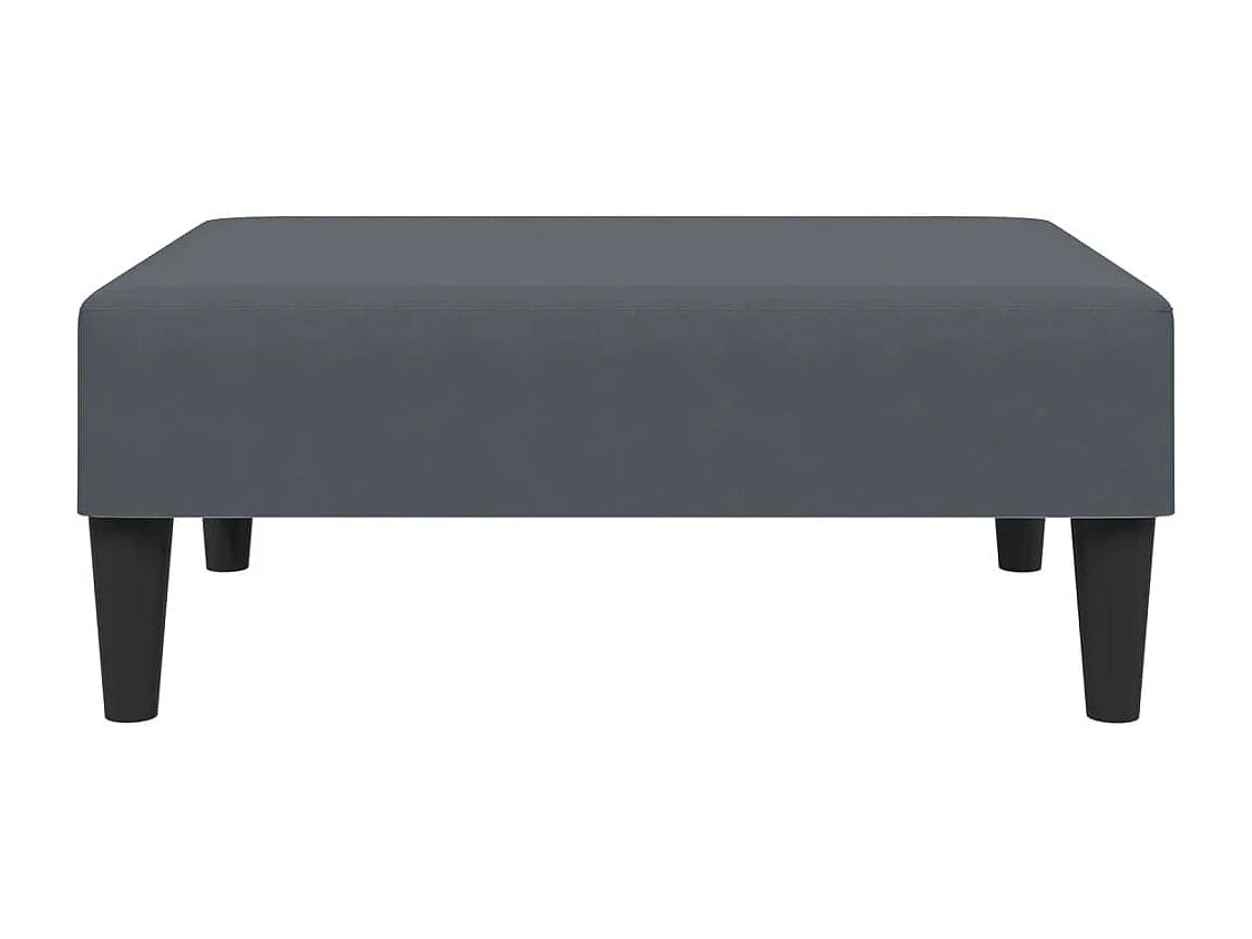 Fußhocker Dunkelgrau 77x55x31 cm Samt