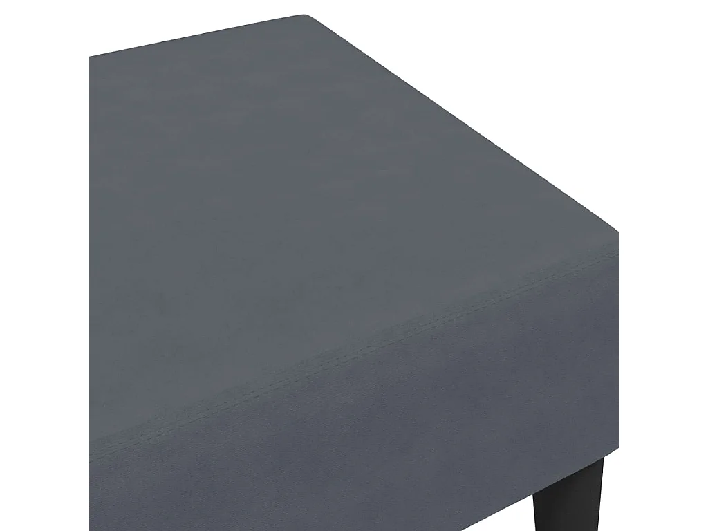 Fußhocker Dunkelgrau 77x55x31 cm Samt