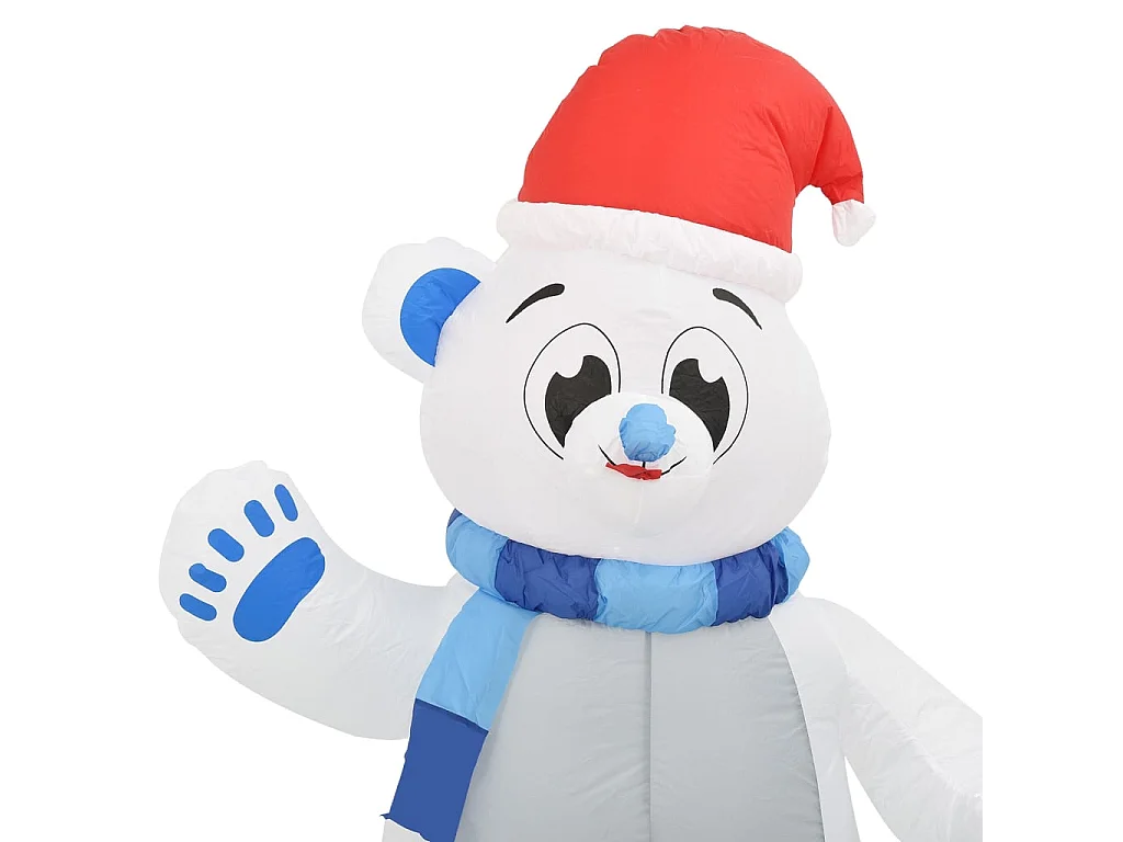 Ours polaire gonflable de Noël à LED pour Int/Ext 1,8 m