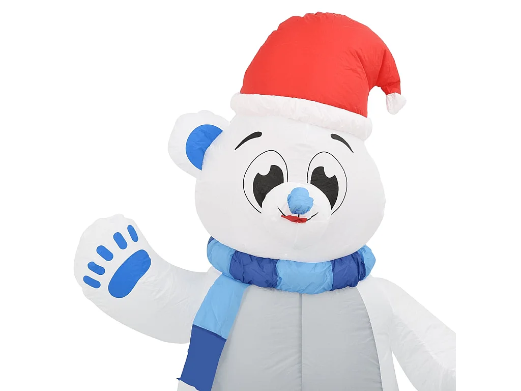 Ours polaire gonflable de Noël à LED pour Int/Ext 2,4 m