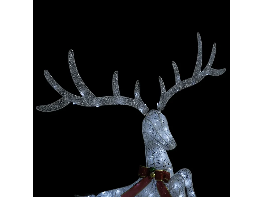 Renne volant de décoration de Noël 120 LED Blanc froid Blanc