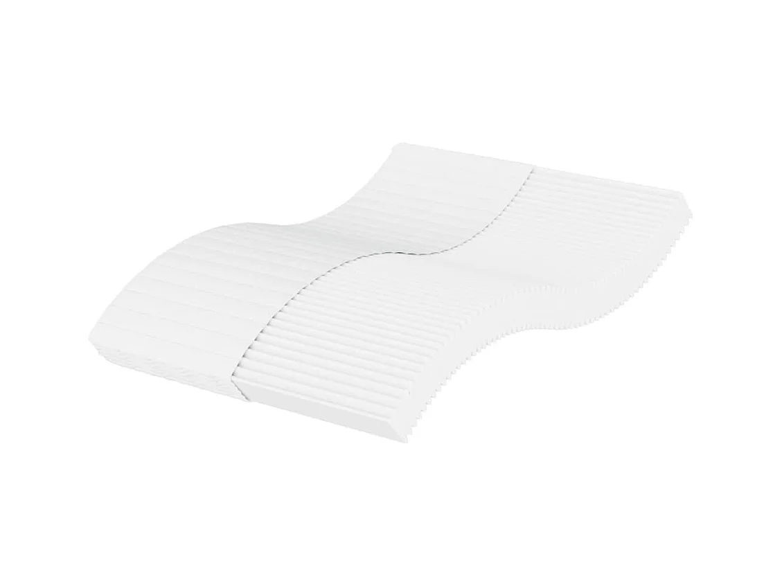 Matelas en mousse blanc 140x190 cm dureté H2 H3